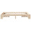 Berkfield Bed Frame Natural 135 x 190 cm Solid Pine Wood 6