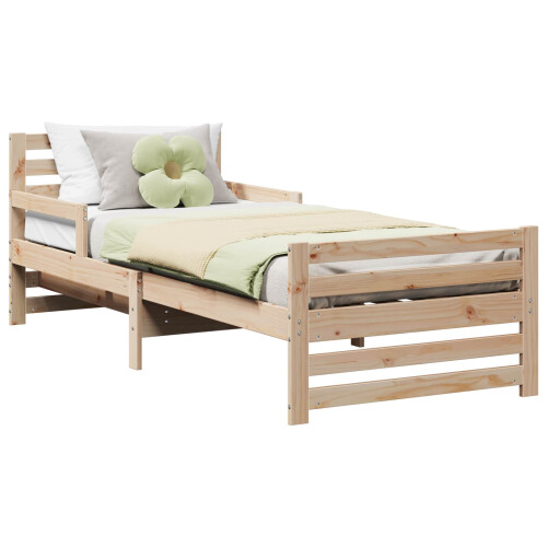 Berkfield Bed Frame with Headboard Brown 80 x 200 cm Engineered Wood 1
