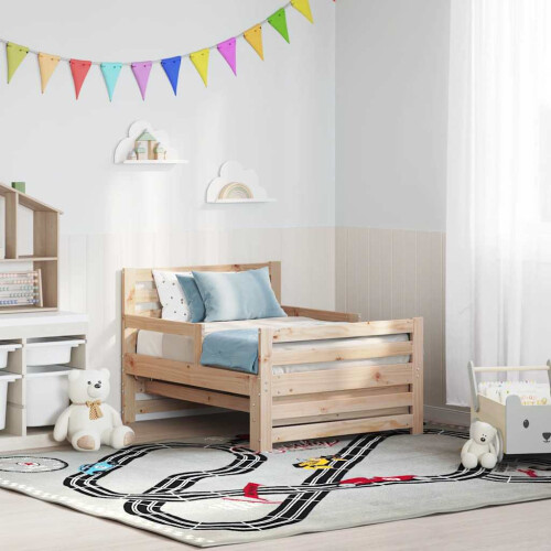 Berkfield Bed Frame with Headboard Brown 80 x 200 cm Engineered Wood 2