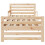 Berkfield Bed Frame with Headboard Brown 80 x 200 cm Engineered Wood 5