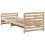 Berkfield Bed Frame with Headboard Brown 80 x 200 cm Engineered Wood 7