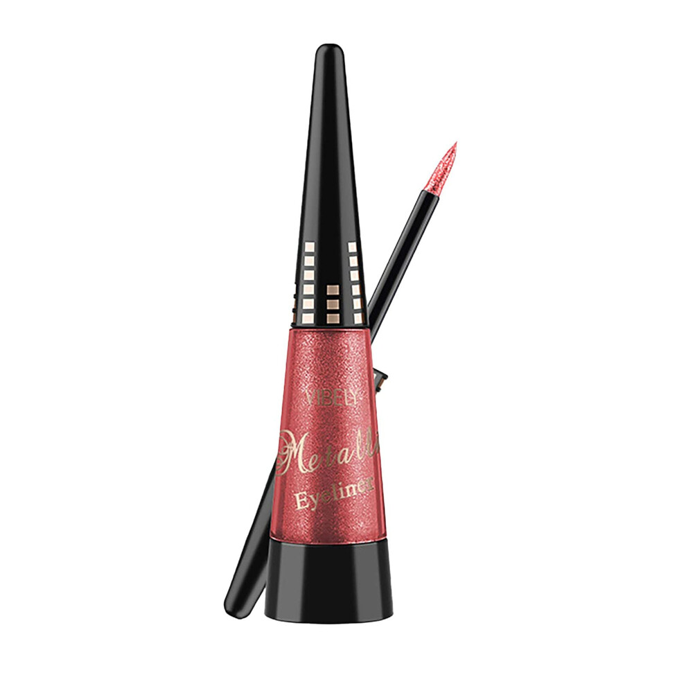 Red Liquid Eyeliner Waterproof Longwear Formula Smudge Resistant Easy Glide Pen For Makeup