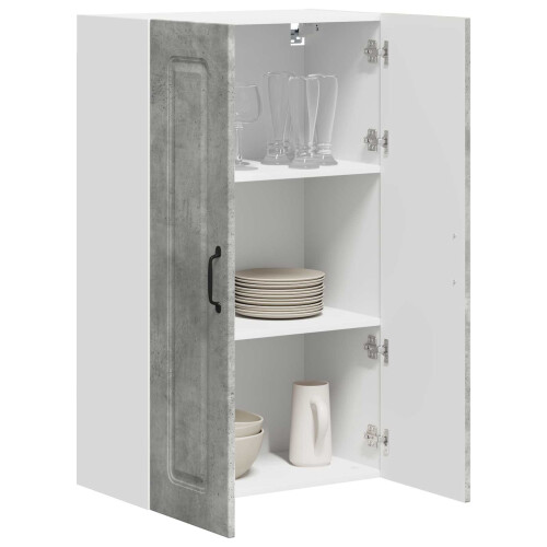 Berkfield Dishwasher Panel Kalmar Concrete Grey 60 x 31 x 100 cm 2