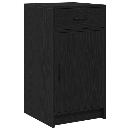 Berkfield Sideboard Black Oak 40 x 40.5 x 75 cm Engineered wood 1