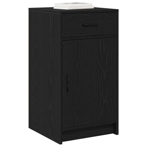Berkfield Sideboard Black Oak 40 x 40.5 x 75 cm Engineered wood 2