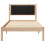 Berkfield Bed Frame with Upholstered Headboard Black 90 x 190 cm 5