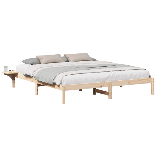 Berkfield Bed Frame Natural 180 x 200 cm Solid Pine Wood 1