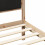 Berkfield Bed Frame with Upholstered Headboard Black 90 x 190 cm 8