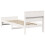 Berkfield Bed Frame with Headboard White 75 x 190 cm Engineered Wood 7