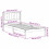 Berkfield Bed Frame with Upholstered Headboard Black 90 x 190 cm 11