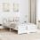Berkfield Bed Frame with Headboard White 120 x 190 cm Engineered Wood 3