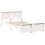 Berkfield Bed Frame with Headboard White 120 x 190 cm Engineered Wood 4
