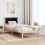 Berkfield Bed Frame with Headboard Black 90 x 190 cm Solid Pine Wood 4