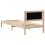 Berkfield Bed Frame with Headboard Black 90 x 190 cm Solid Pine Wood 7