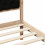 Berkfield Bed Frame with Headboard Black 90 x 190 cm Solid Pine Wood 8