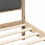 Berkfield Bed Frame with Upholstered Headboard Dark Grey 90 x 190 cm 8