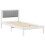 Berkfield Bed Frame with Upholstered Headboard Light Grey 90 x 190 cm 2