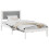 Berkfield Bed Frame with Upholstered Headboard Light Grey 90 x 190 cm 3
