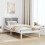 Berkfield Bed Frame with Upholstered Headboard Light Grey 90 x 190 cm 4