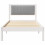 Berkfield Bed Frame with Upholstered Headboard Light Grey 90 x 190 cm 5