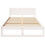 Berkfield Bed Frame with Headboard White 120 x 190 cm Solid Pine Wood 5