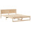 Berkfield Bed Frame with Headboard Natural 150 x 200 cm Solid Pine Wood 4