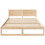 Berkfield Bed Frame with Headboard Natural 150 x 200 cm Solid Pine Wood 5