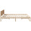 Berkfield Bed Frame with Headboard Natural 150 x 200 cm Solid Pine Wood 6