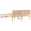 Berkfield Bed Frame with Headboard Natural 150 x 200 cm Solid Pine Wood 7