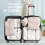 Packkuber för resväska, 7 st. väskinsatser, beige 4