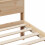 Berkfield Bed Frame with Headboard Brown 75 x 190 cm Engineered Wood 8