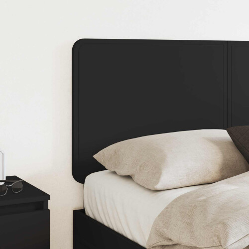 Berkfield Headboard Black Oak Engineered wood 2