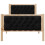 Berkfield Bed Frame with Headboard Black 90 x 200 cm Solid Pine Wood 5