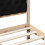 Berkfield Bed Frame with Headboard Black 90 x 200 cm Solid Pine Wood 8