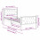 Berkfield Bed Frame with Headboard Black 90 x 200 cm Solid Pine Wood 11