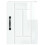 Berkfield Dishwasher Panel Lucca High Gloss White 30 x 31 x 40 cm 6