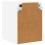 Berkfield Dishwasher Panel Lucca High Gloss White 30 x 31 x 40 cm 8