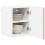 Berkfield Dishwasher Panel Lucca Artisan Oak 30 x 31 x 40 cm 3
