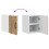 Berkfield Dishwasher Panel Lucca Artisan Oak 30 x 31 x 40 cm 11