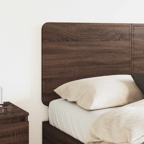Berkfield Headboard Brown Oak Engineered wood 2