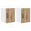 Berkfield Dishwasher Panel Lucca 2 pcs Artisan Oak 30 x 31 x 40 cm 2