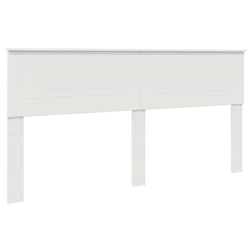 Berkfield Headboard White Engineered wood 1