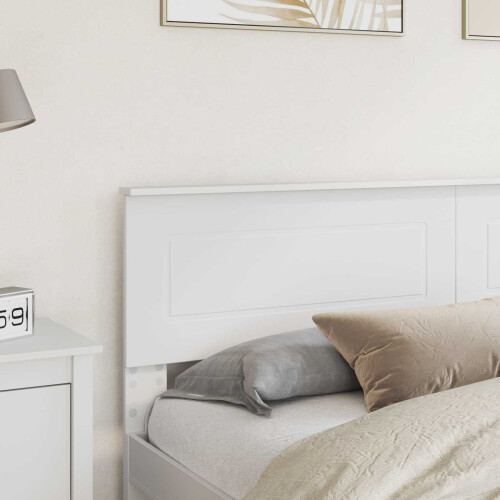 Berkfield Headboard White Engineered wood 2