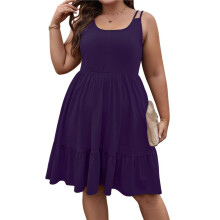 Beach Vacation Clothes for Women Oversized Cold Shoulder Classy Soild Loose Dress XL