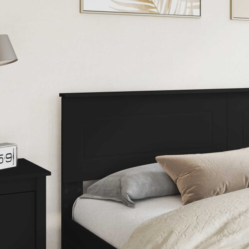 Berkfield Headboard Black Oak Engineered wood 2