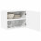 Berkfield Dishwasher Panel Lucca 2 pcs White 50 x 31 x 40 cm 3