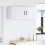 Berkfield Dishwasher Panel Lucca 2 pcs White 50 x 31 x 40 cm 4