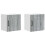 Berkfield Dishwasher Panel Lucca 2 pcs Grey Sonoma 40 x 31 x 40 cm 2