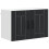 Berkfield Dishwasher Panel Lucca 2 pcs Black 60 x 31 x 40 cm 5