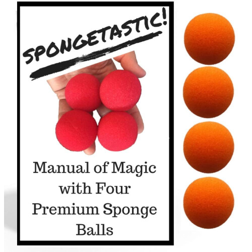 Magic Sponge Balls Set with Easy Learning Manual, Soft Durable Spongeballs for CloseUp Magic Tricks